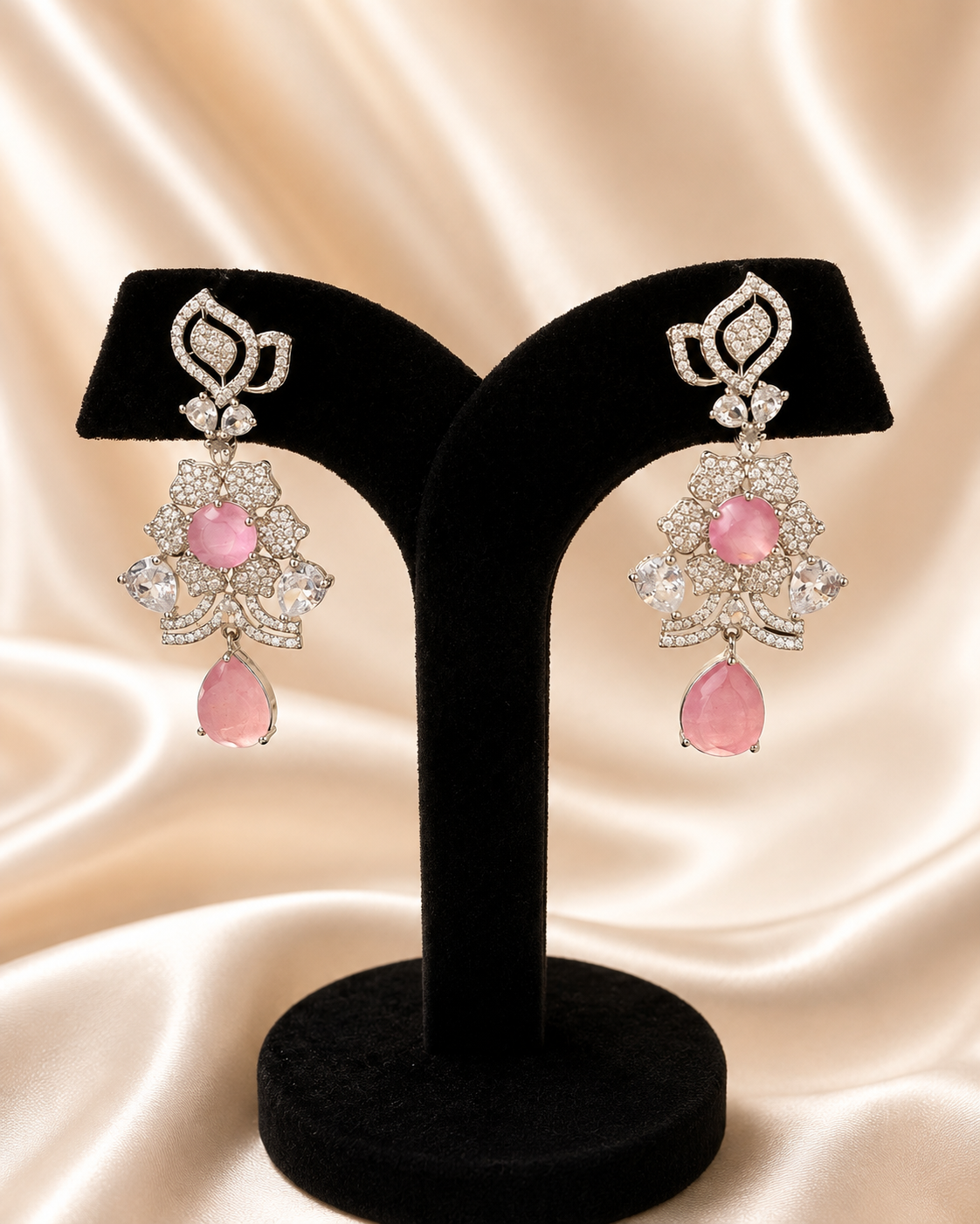 Blush Crystal Cascade Set