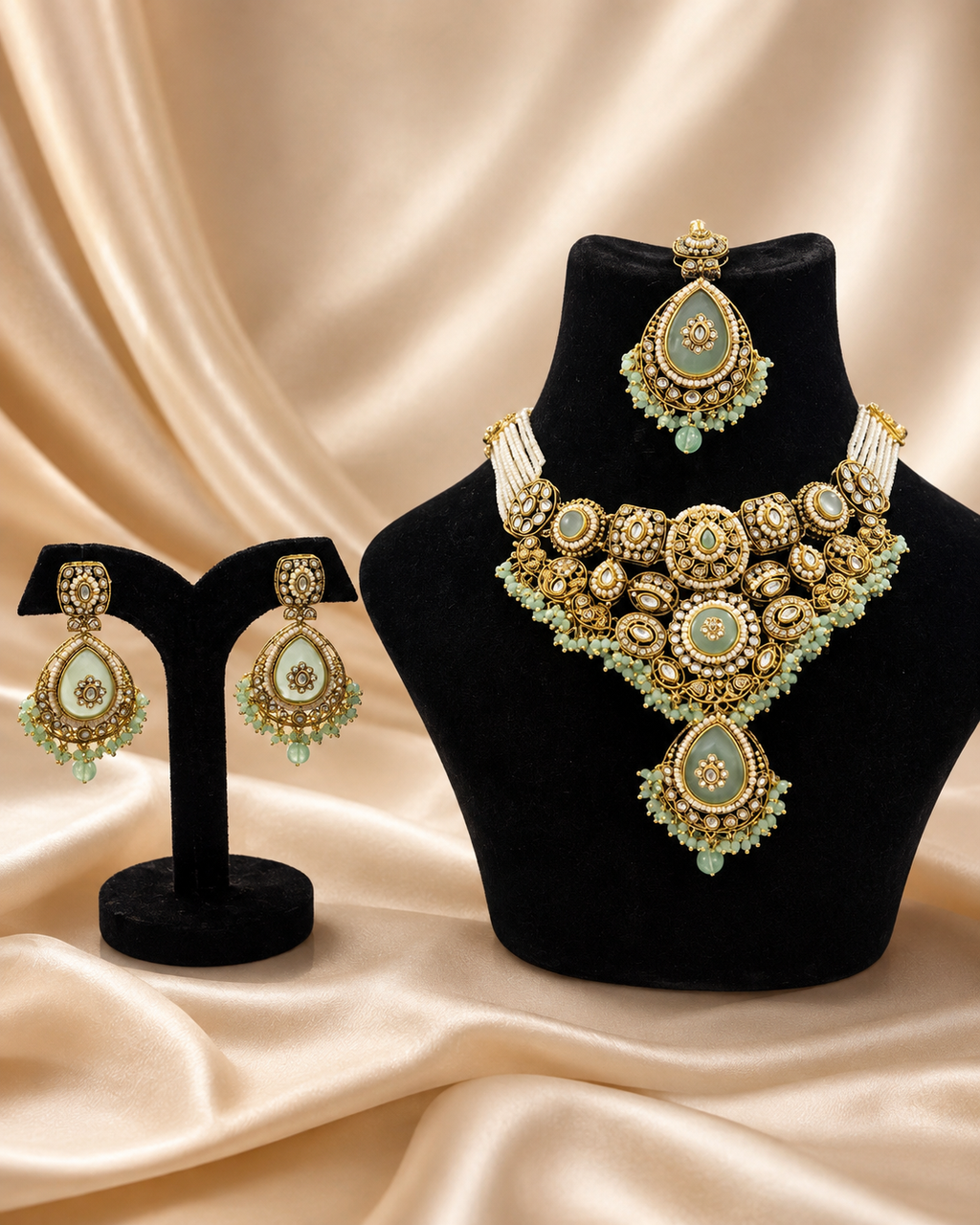 Zariya Sage Kundan Set