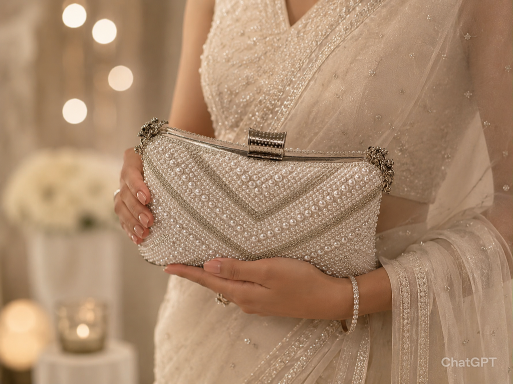 Ivory Empress Clutch