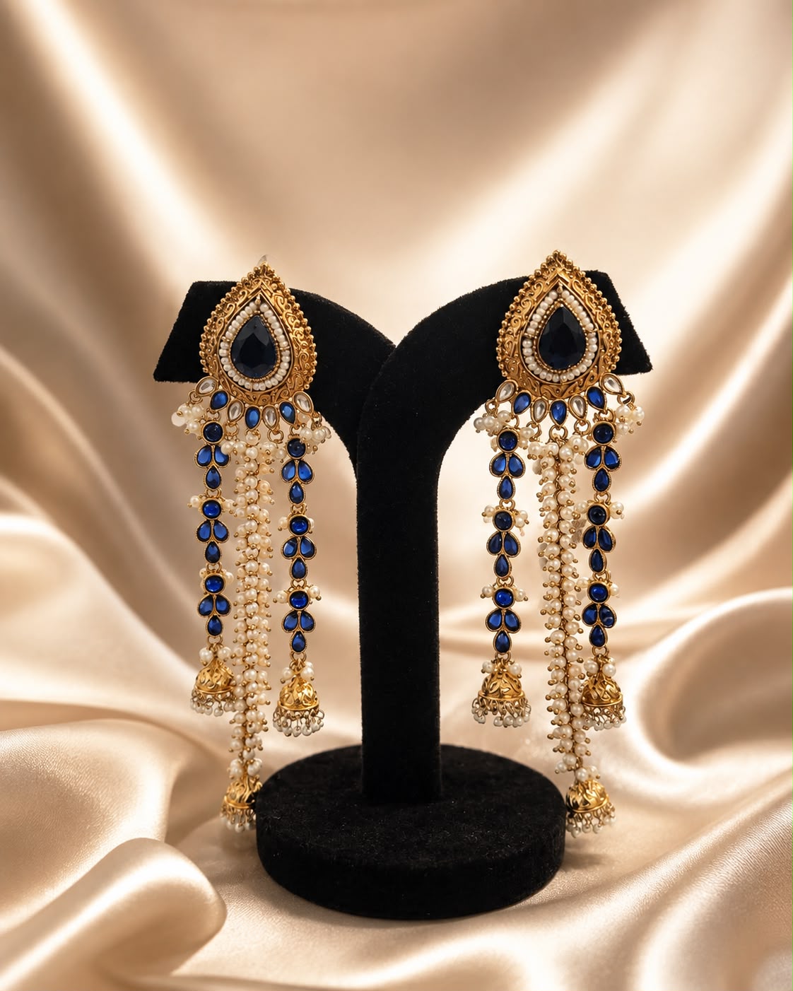 Noor Blue Pearl Earrings