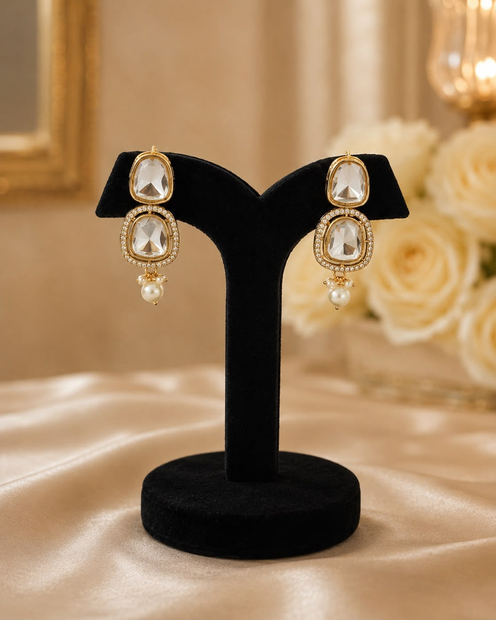 Noor Pearl Kundan Set