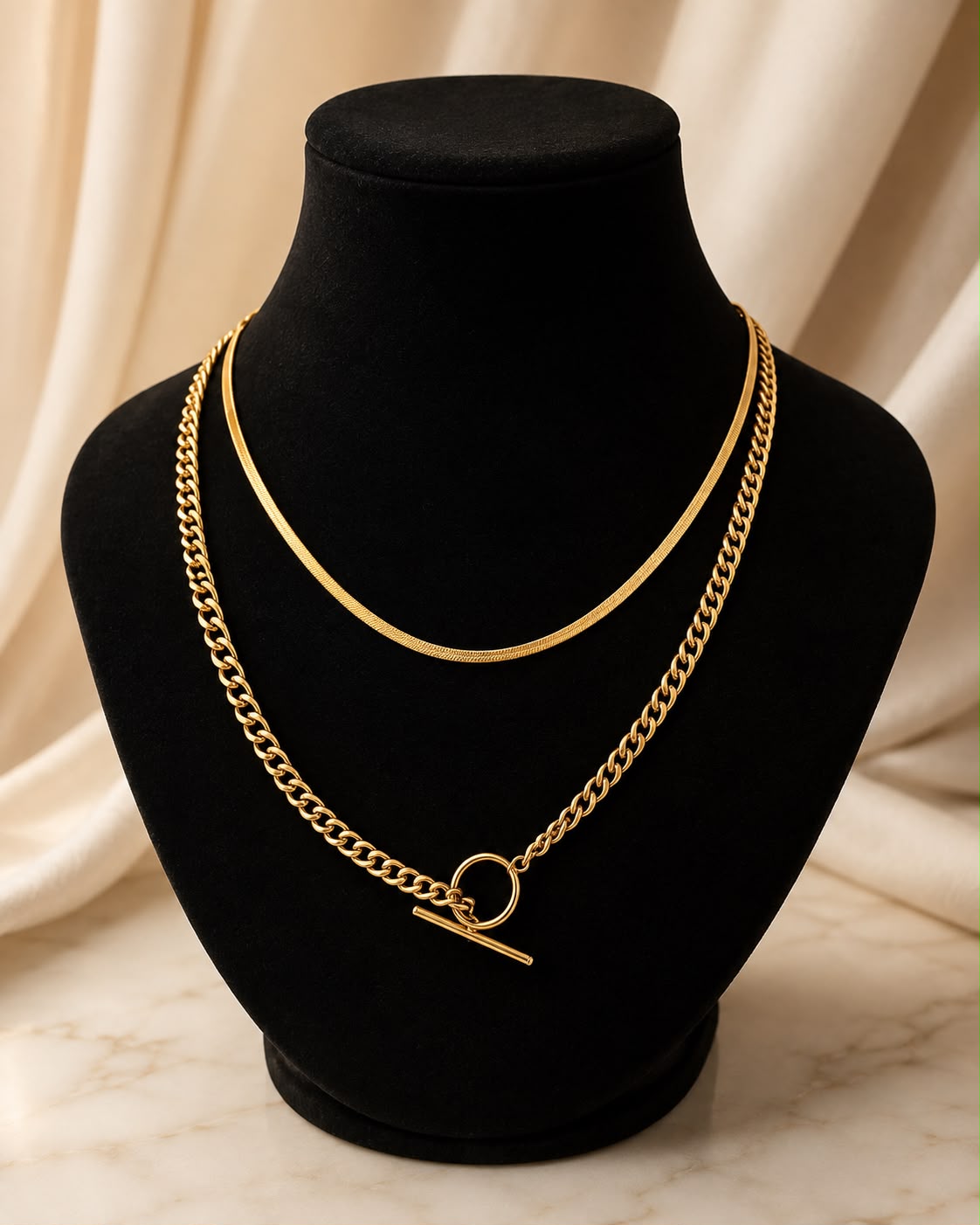 Aurelia Layered Chain Necklace