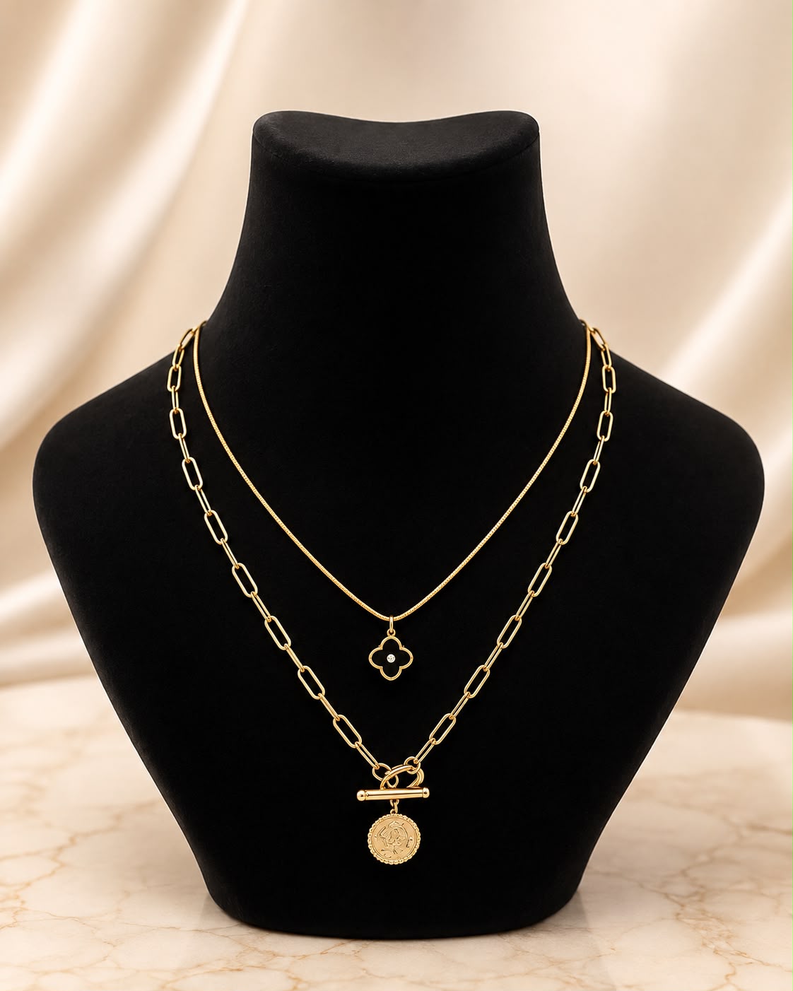 Celeste Layered Charm Necklace