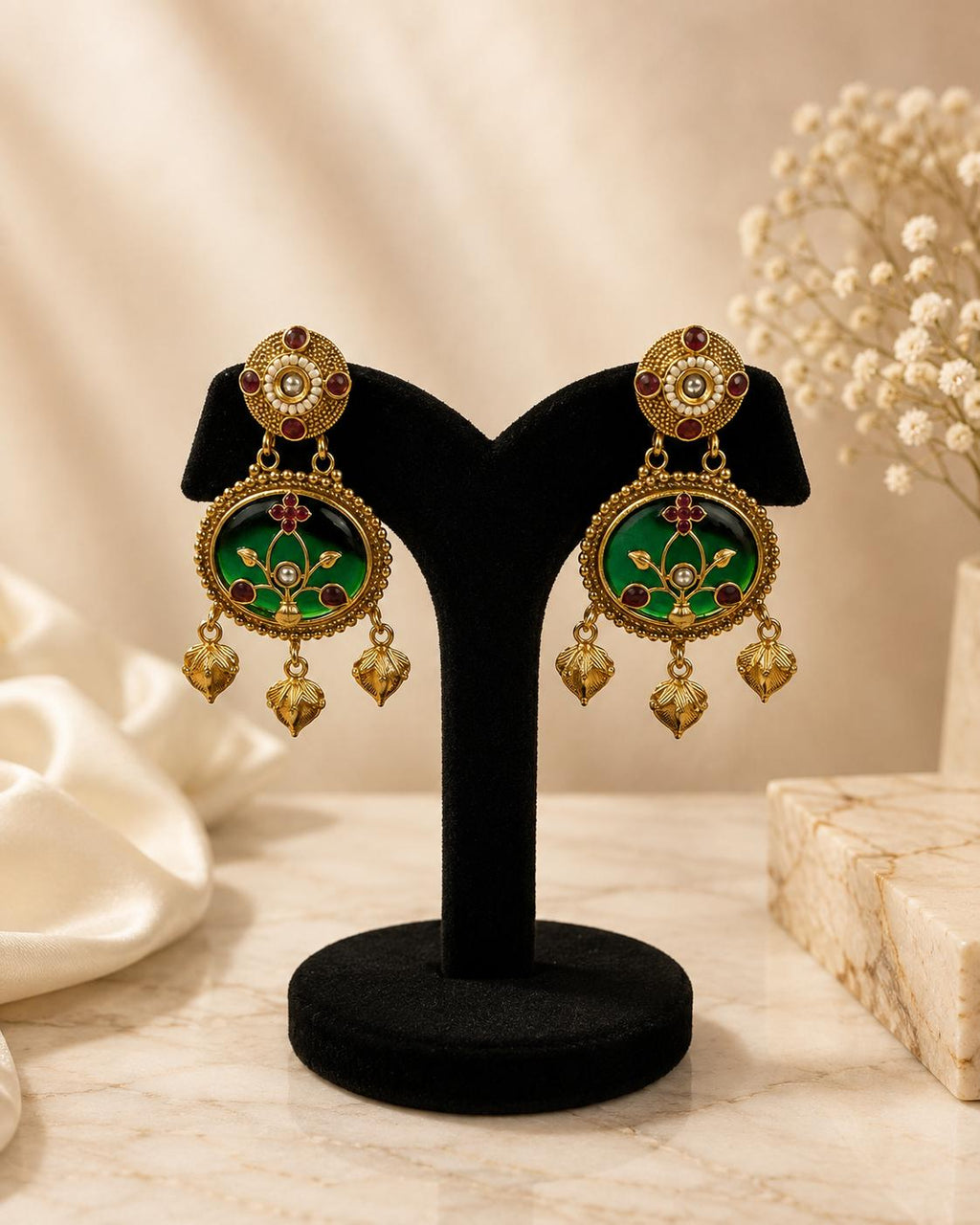 Meher Green Heritage Jewellery Set