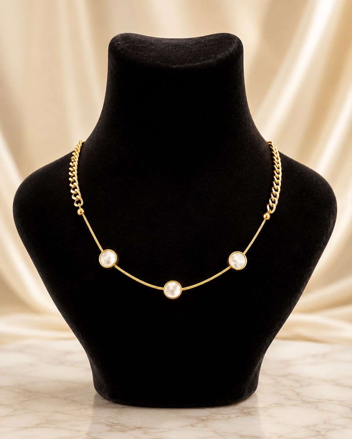 Pearl Grace Gold Necklace